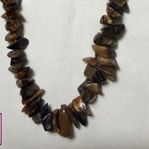 Brown Stone Beaded Necklace